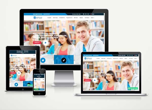 Dershane / Etüt merkezi Web Site Paketi Soft Tice